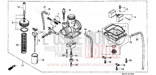 VERGASER (1) CR125RE de 1984